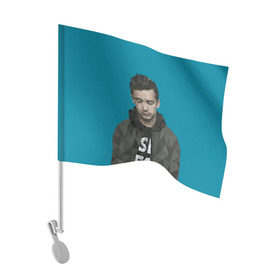 Флаг для автомобиля с принтом Тайлер Джозеф в Белгороде, 100% полиэстер | Размер: 30*21 см | joseph | twenty one pilots | tyler | джозеф | пилоты | тайлер
