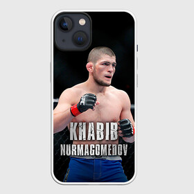 Чехол для iPhone 13 с принтом Хабиб Нурмагомедов в Белгороде,  |  | ufc | хабиб нурмагомедов