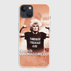 Чехол для iPhone 13 с принтом Хабиб Нурмагомедов в Белгороде,  |  | ufc | хабиб нурмагомедов