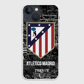 Чехол для iPhone 13 mini с принтом Атлетико Мадрид в Белгороде,  |  | atletico madrid | club | football | spanish | атлетико мадрид | испанский | клуб | футбольный