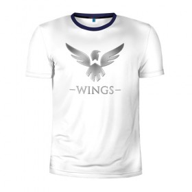 Мужская футболка 3D спортивная с принтом Wings Gaming в Белгороде, 100% полиэстер с улучшенными характеристиками | приталенный силуэт, круглая горловина, широкие плечи, сужается к линии бедра | Тематика изображения на принте: dota 2 | wings | wings gaming