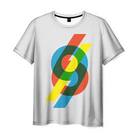 Мужская футболка 3D с принтом 69 в Белгороде, 100% полиэфир | прямой крой, круглый вырез горловины, длина до линии бедер | math | number | retro | алгебра | математика | ностальгия | ретро | цифра | число