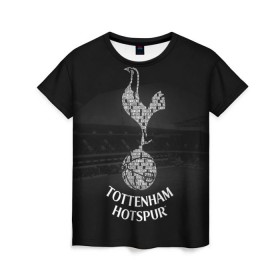 Женская футболка 3D с принтом Тоттенхэм Хотспур в Белгороде, 100% полиэфир ( синтетическое хлопкоподобное полотно) | прямой крой, круглый вырез горловины, длина до линии бедер | club | english | football | tottenham hotspur | английский | клуб | лондон | тоттенхэм хотспур | футбольный