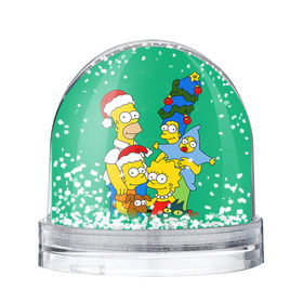 Снежный шар с принтом Симпсоны новогодние 3 в Белгороде, Пластик | Изображение внутри шара печатается на глянцевой фотобумаге с двух сторон | simpsons | барт | барт симпсон | гомер | гомер симпсон | новый год | симпсоны | снег | снежинки