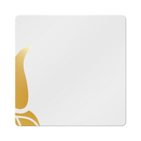 Магнит виниловый Квадрат с принтом Золотой петух в Белгороде, полимерный материал с магнитным слоем | размер 9*9 см, закругленные углы | год петуха