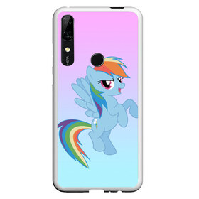 Чехол для Honor P Smart Z с принтом Rainbowdash в Белгороде, Силикон | Область печати: задняя сторона чехла, без боковых панелей | mlp | pony | rainbowdash | raindbow dash | пони