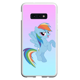 Чехол для Samsung S10E с принтом Rainbowdash в Белгороде, Силикон | Область печати: задняя сторона чехла, без боковых панелей | Тематика изображения на принте: mlp | pony | rainbowdash | raindbow dash | пони