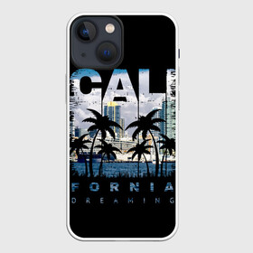 Чехол для iPhone 13 mini с принтом Калифорния в Белгороде,  |  | america | beach | california state | los angeles | palm trees | sea | states | united | usa | америки | калифорния | лос анджелес | море | пальмы | пляж | соединенные | сша | штат | штаты
