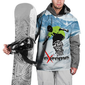 Накидка на куртку 3D с принтом Extreme в Белгороде, 100% полиэстер |  | extreme | snowboard | сноуборд | экстрим