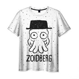 Мужская футболка 3D с принтом Zoidberg в Белгороде, 100% полиэфир | прямой крой, круглый вырез горловины, длина до линии бедер | breaking bad | futurama | heisenberg | hermes | zoidberg | во все тяжкие | зойдберг | робот | футурама | хайзенберг