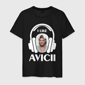 Мужская футболка хлопок с принтом I like Avicii в Белгороде, 100% хлопок | прямой крой, круглый вырез горловины, длина до линии бедер, слегка спущенное плечо. | Тематика изображения на принте: avicii | beatport | club | dj | edm | electro | house | i like | levels | music | production | radio | techno | top | trance | дискотека | звезда | клуб | музыка | музыкант | наушники | продюссер | радио | фестиваль | швеция