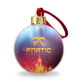 Ёлочный шар с принтом Fnatic Team в Белгороде, Пластик | Диаметр: 77 мм | Тематика изображения на принте: best team | fnatic | team