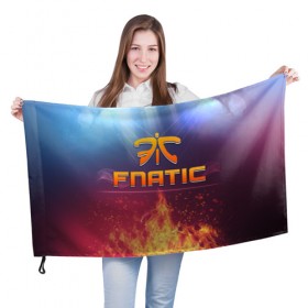 Флаг 3D с принтом Fnatic Team в Белгороде, 100% полиэстер | плотность ткани — 95 г/м2, размер — 67 х 109 см. Принт наносится с одной стороны | best team | fnatic | team