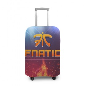 Чехол для чемодана 3D с принтом Fnatic Team в Белгороде, 86% полиэфир, 14% спандекс | двустороннее нанесение принта, прорези для ручек и колес | best team | fnatic | team