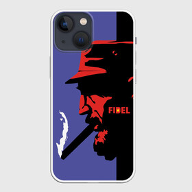 Чехол для iPhone 13 mini с принтом Fidel в Белгороде,  |  | Тематика изображения на принте: castro | che | fidel | guevara | гевара | кастро | фидель | че