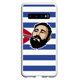 Чехол для Samsung Galaxy S10 с принтом Fidel Castro в Белгороде, Силикон | Область печати: задняя сторона чехла, без боковых панелей | Тематика изображения на принте: castro | che | fidel | guevara | гевара | кастро | фидель | че