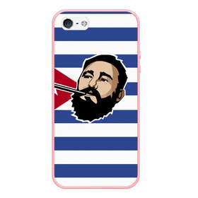 Чехол для iPhone 5/5S матовый с принтом Fidel Castro в Белгороде, Силикон | Область печати: задняя сторона чехла, без боковых панелей | castro | che | fidel | guevara | гевара | кастро | фидель | че
