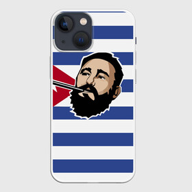 Чехол для iPhone 13 mini с принтом Fidel Castro в Белгороде,  |  | Тематика изображения на принте: castro | che | fidel | guevara | гевара | кастро | фидель | че