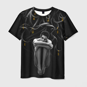 Мужская футболка 3D с принтом Волчонок в Белгороде, 100% полиэфир | прямой крой, круглый вырез горловины, длина до линии бедер | teen wolf