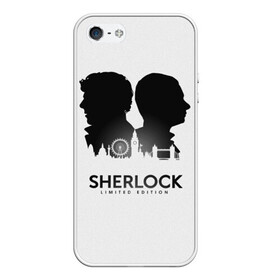 Чехол для iPhone 5/5S матовый с принтом Sherlock Edition в Белгороде, Силикон | Область печати: задняя сторона чехла, без боковых панелей | doctor | holmes | sherlock | watson | ватсон | доктор | профессор | холмс | шерлок