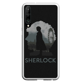 Чехол для Honor P30 с принтом Sherlock World в Белгороде, Силикон | Область печати: задняя сторона чехла, без боковых панелей | doctor | holmes | холмс | шерлок