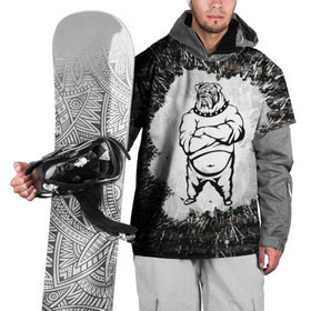 Накидка на куртку 3D с принтом Охранник бульдог Style в Белгороде, 100% полиэстер |  | Тематика изображения на принте: бульдог | качок | крутой | охрана | собака
