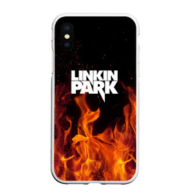 Чехол для iPhone XS Max матовый с принтом Linkin park в Белгороде, Силикон | Область печати: задняя сторона чехла, без боковых панелей | rok | линкин | музыка | парк | рок