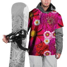 Накидка на куртку 3D с принтом Цветочная феерия в Белгороде, 100% полиэстер |  | Тематика изображения на принте: 