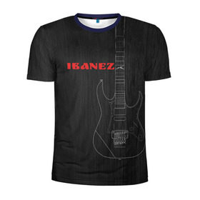 Мужская футболка 3D спортивная с принтом Ibanez в Белгороде, 100% полиэстер с улучшенными характеристиками | приталенный силуэт, круглая горловина, широкие плечи, сужается к линии бедра | ibanez | айбанез | гитара | ибанез | электрогитара | электруха