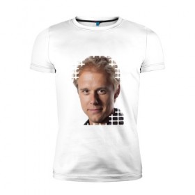 Мужская футболка премиум с принтом EQ - Armin van Buuren в Белгороде, 92% хлопок, 8% лайкра | приталенный силуэт, круглый вырез ворота, длина до линии бедра, короткий рукав | 