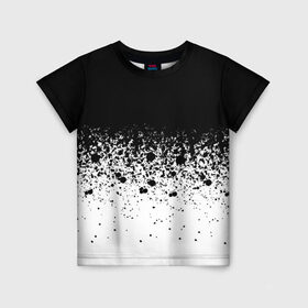 Детская футболка 3D с принтом необычный дизайн в Белгороде, 100% гипоаллергенный полиэфир | прямой крой, круглый вырез горловины, длина до линии бедер, чуть спущенное плечо, ткань немного тянется | Тематика изображения на принте: белая | необычная | черно