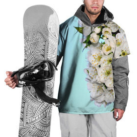 Накидка на куртку 3D с принтом Сакура в Белгороде, 100% полиэстер |  | вишня | сакура | яблоня | япония