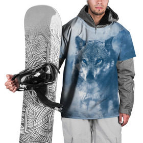 Накидка на куртку 3D с принтом Волк в Белгороде, 100% полиэстер |  | волк | животные | зверь | собака | хищник