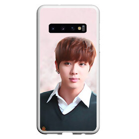 Чехол для Samsung Galaxy S10 с принтом Kim SeokJin в Белгороде, Силикон | Область печати: задняя сторона чехла, без боковых панелей | bangtan | bangtan boys | bts | bulletproof boy scouts | k pop | kpop | ви | вишня | джей хоуп | джин | к поп | корейская попса | кпоп | рэп монстр | чимин | чонг | шуга