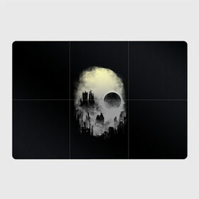 Магнитный плакат 3Х2 с принтом Мертвый туман в Белгороде, Полимерный материал с магнитным слоем | 6 деталей размером 9*9 см | bone | ciyt | dark | evil | skelet | skull | город | кости | скелет | туман | череп
