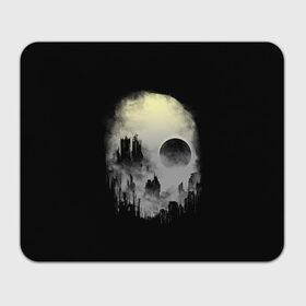 Коврик прямоугольный с принтом Мертвый туман в Белгороде, натуральный каучук | размер 230 х 185 мм; запечатка лицевой стороны | bone | ciyt | dark | evil | skelet | skull | город | кости | скелет | туман | череп