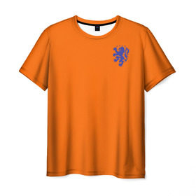 Мужская футболка 3D с принтом Сборная Голландии в Белгороде, 100% полиэфир | прямой крой, круглый вырез горловины, длина до линии бедер | holland | голландия | нидерланды