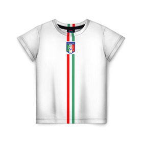 Детская футболка 3D с принтом Сборная Италии в Белгороде, 100% гипоаллергенный полиэфир | прямой крой, круглый вырез горловины, длина до линии бедер, чуть спущенное плечо, ткань немного тянется | italy | италия