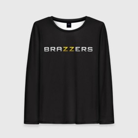 Женский лонгслив 3D с принтом Brazzers в Белгороде, 100% полиэстер | длинные рукава, круглый вырез горловины, полуприлегающий силуэт | 