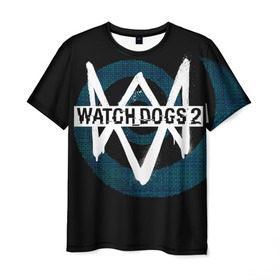 Мужская футболка 3D с принтом Watch Dogs 2 в Белгороде, 100% полиэфир | прямой крой, круглый вырез горловины, длина до линии бедер | dogs | ubisoft | watch | watchdogs | псы | сторожевые | хакер