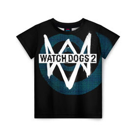 Детская футболка 3D с принтом Watch Dogs 2 в Белгороде, 100% гипоаллергенный полиэфир | прямой крой, круглый вырез горловины, длина до линии бедер, чуть спущенное плечо, ткань немного тянется | dogs | ubisoft | watch | watchdogs | псы | сторожевые | хакер