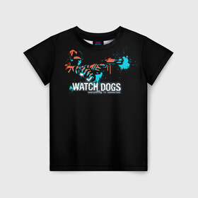 Детская футболка 3D с принтом Watch Dogs 2 в Белгороде, 100% гипоаллергенный полиэфир | прямой крой, круглый вырез горловины, длина до линии бедер, чуть спущенное плечо, ткань немного тянется | dogs | ubisoft | watch | watchdogs | псы | сторожевые | хакер