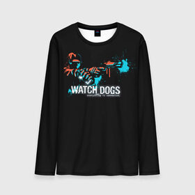 Мужской лонгслив 3D с принтом Watch Dogs 2 в Белгороде, 100% полиэстер | длинные рукава, круглый вырез горловины, полуприлегающий силуэт | dogs | ubisoft | watch | watchdogs | псы | сторожевые | хакер