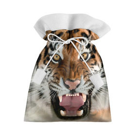 Подарочный 3D мешок с принтом Тигр в Белгороде, 100% полиэстер | Размер: 29*39 см | animal | predator | striped | tiger | view | wild | взгляд | дикий | животное | полосатый | тигр | хищник