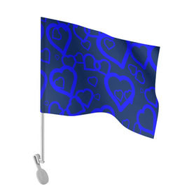 Флаг для автомобиля с принтом Ночная романтика в Белгороде, 100% полиэстер | Размер: 30*21 см | love is | влюблённый | любовь | ночь | романтика | сердечки | сердце