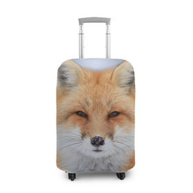Чехол для чемодана 3D с принтом Лиса в Белгороде, 86% полиэфир, 14% спандекс | двустороннее нанесение принта, прорези для ручек и колес | animal | fox | look | predator | red | sly | wild | взгляд | дикая | животное | лиса | рыжая | хитрая | хищник