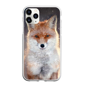 Чехол для iPhone 11 Pro матовый с принтом Лиса в Белгороде, Силикон |  | animal | baby | fox | predator | red | sly | snow | view | wild | winter | взгляд | дикая | животное | зима | лиса | малыш | рыжая | снег | хитрая | хищник