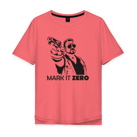 Мужская футболка хлопок Oversize с принтом Walter Sobchak в Белгороде, 100% хлопок | свободный крой, круглый ворот, “спинка” длиннее передней части | the big lebowski | walter sobchak | большой лебовски