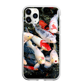 Чехол для iPhone 11 Pro матовый с принтом Koi Fish (карпы кои) в Белгороде, Силикон |  | Тематика изображения на принте: bright | brocade | carp | color | decorative | depth | exotic | fish | koi | koi fish | sea | water | вода | глубина | декоративные | карпы | кои | море | парчовый | рыбки | цвет | экзотические | яркий