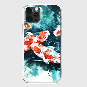 Чехол для iPhone 12 Pro Max с принтом Koi Fish (карпы кои) в Белгороде, Силикон |  | bright | brocade | carp | color | decorative | depth | exotic | fish | koi | koi fish | sea | water | вода | глубина | декоративные | карпы | кои | море | парчовый | рыбки | цвет | экзотические | яркий